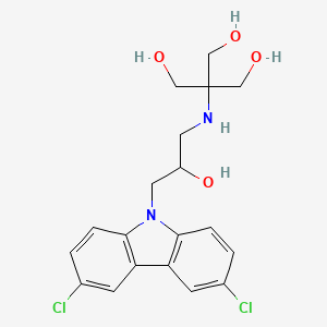 molecular formula C19H22Cl2N2O4 B2597856 2-((3-(3,6-二氯-9H-咔唑-9-基)-2-羟丙基)氨基)-2-(羟甲基)丙烷-1,3-二醇 CAS No. 500015-20-3