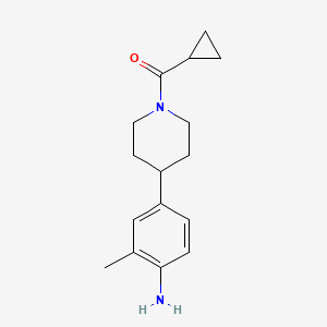 B2597884 (4-(4-Amino-3-methylphenyl)piperidin-1-yl)(cyclopropyl)methanone CAS No. 1852497-07-4