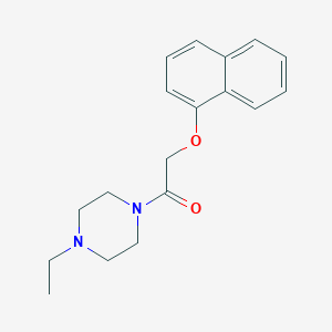 2-(4-Ethyl-1-piperazinyl)-2-oxoethyl 1-naphthyl ether