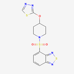 4-((4-((1,3,4-Thiadiazol-2-yl)oxy)piperidin-1-yl)sulfonyl)benzo[c][1,2,5]thiadiazole