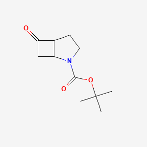 molecular formula C11H17NO3 B2597900 叔丁基6-氧代-2-氮杂双环[3.2.0]庚烷-2-羧酸酯 CAS No. 1279816-43-1