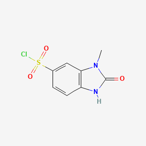 molecular formula C8H7ClN2O3S B2597903 3-甲基-2-氧代-1H-苯并咪唑-5-磺酰氯 CAS No. 1782422-83-6