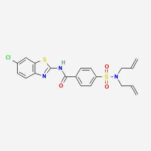 N-(6-chlorobenzo[d]thiazol-2-yl)-4-(N,N-diallylsulfamoyl)benzamide