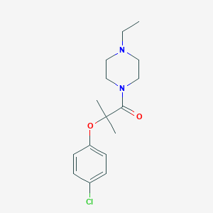 2-(4-Chlorophenoxy)-1-(4-ethylpiperazin-1-yl)-2-methylpropan-1-one