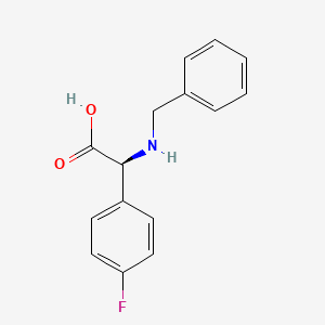 (S)-2-(Benzylamino)-2-(4-fluorophenyl)acetic acid