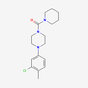 molecular formula C17H24ClN3O B2597920 (4-(3-Chloro-4-methylphenyl)piperazin-1-yl)(piperidin-1-yl)methanone CAS No. 501104-28-5