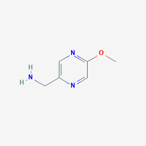 molecular formula C6H9N3O B2597923 (5-Methoxypyrazin-2-YL)methanamine CAS No. 1196155-28-8
