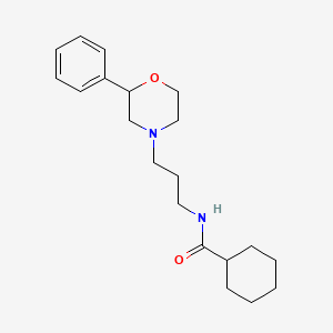 molecular formula C20H30N2O2 B2597924 N-(3-(2-phenylmorpholino)propyl)cyclohexanecarboxamide CAS No. 954046-59-4