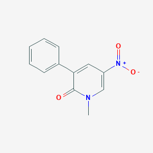 molecular formula C12H10N2O3 B2597935 1-Methyl-5-nitro-3-phenylpyridin-2-one CAS No. 2580235-84-1