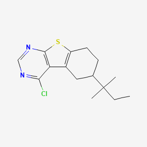 4-Chloro-6-(2-methylbutan-2-yl)-5,6,7,8-tetrahydro[1]benzothieno[2,3-d]pyrimidine