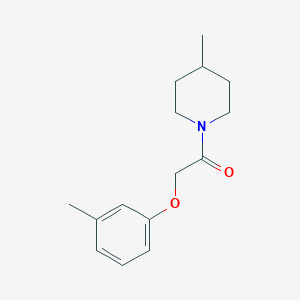 4-Methyl-1-[(3-methylphenoxy)acetyl]piperidine