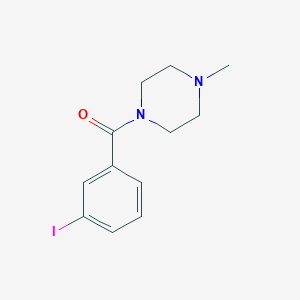 molecular formula C12H15IN2O B259797 1-(3-Iodobenzoyl)-4-methylpiperazine 