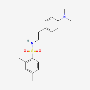 molecular formula C18H24N2O2S B2597970 N-(4-(dimethylamino)phenethyl)-2,4-dimethylbenzenesulfonamide CAS No. 953941-35-0