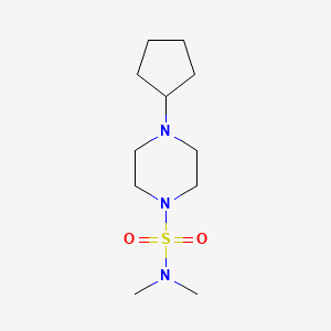 4-cyclopentyl-N,N-dimethylpiperazine-1-sulfonamide