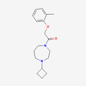1-(4-Cyclobutyl-1,4-diazepan-1-yl)-2-(o-tolyloxy)ethan-1-one