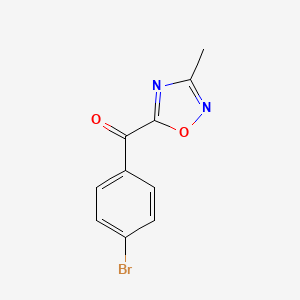 molecular formula C10H7BrN2O2 B2598008 5-(4-ブロモベンゾイル)-3-メチル-1,2,4-オキサジアゾール CAS No. 2228597-44-0