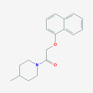 molecular formula C18H21NO2 B259801 2-(4-Methyl-1-piperidinyl)-2-oxoethyl 1-naphthyl ether 