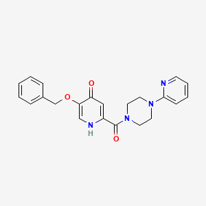 5-(benzyloxy)-2-(4-(pyridin-2-yl)piperazine-1-carbonyl)pyridin-4(1H)-one