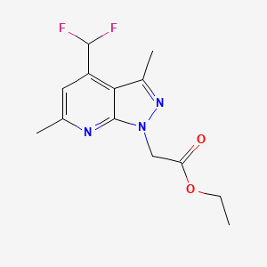 ethyl [4-(difluoromethyl)-3,6-dimethyl-1H-pyrazolo[3,4-b]pyridin-1-yl]acetate