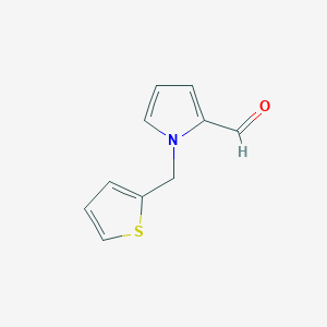 molecular formula C10H9NOS B2598050 1-(thiophen-2-ylmethyl)-1H-pyrrole-2-carbaldehyde CAS No. 35250-67-0