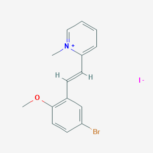 2-(5-Bromo-2-methoxystyryl)-1-methylpyridinium iodide