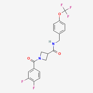 1-(3,4-difluorobenzoyl)-N-(4-(trifluoromethoxy)benzyl)azetidine-3-carboxamide