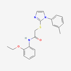 N-(2-ethoxyphenyl)-2-((1-(m-tolyl)-1H-imidazol-2-yl)thio)acetamide