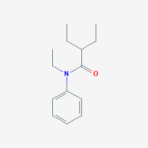 molecular formula C14H21NO B259811 N,2-diethyl-N-phenylbutanamide 