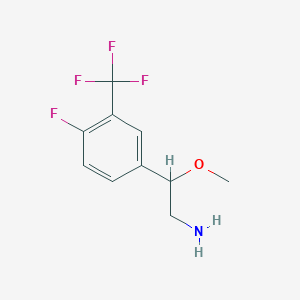 2-[4-Fluoro-3-(trifluoromethyl)phenyl]-2-methoxyethanamine