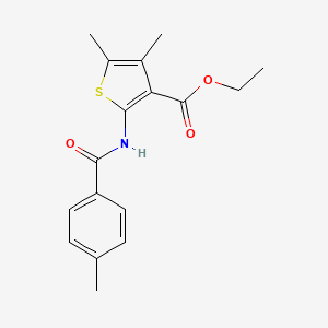 Ethyl 4,5-dimethyl-2-(4-methylbenzamido)thiophene-3-carboxylate