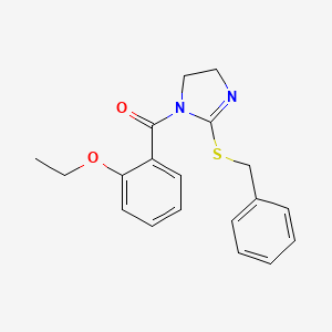 (2-(benzylthio)-4,5-dihydro-1H-imidazol-1-yl)(2-ethoxyphenyl)methanone
