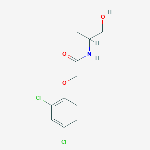 molecular formula C12H15Cl2NO3 B259814 2-(2,4-dichlorophenoxy)-N-[1-(hydroxymethyl)propyl]acetamide 