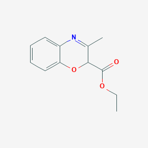 molecular formula C12H13NO3 B2598158 Ethyl 3-methyl-2H-benzo[b][1,4]oxazine-2-carboxylate CAS No. 1951441-06-7