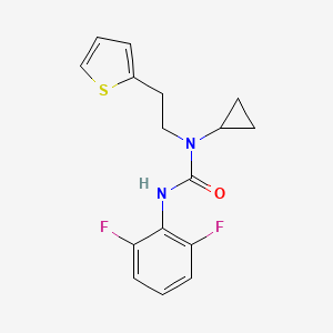 1-Cyclopropyl-3-(2,6-difluorophenyl)-1-(2-(thiophen-2-yl)ethyl)urea