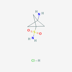 3-Aminobicyclo[1.1.1]pentane-1-sulfonamide;hydrochloride