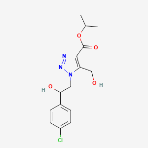 isopropyl 1-[2-(4-chlorophenyl)-2-hydroxyethyl]-5-(hydroxymethyl)-1H-1,2,3-triazole-4-carboxylate