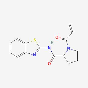 N-(1,3-Benzothiazol-2-yl)-1-prop-2-enoylpyrrolidine-2-carboxamide