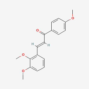 molecular formula C18H18O4 B2598185 (E)-3-(2,3-dimethoxyphenyl)-1-(4-methoxyphenyl)prop-2-en-1-one CAS No. 18778-38-6