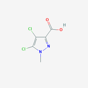 molecular formula C5H4Cl2N2O2 B2598187 4,5-dichloro-1-methyl-1H-pyrazole-3-carboxylic acid CAS No. 1378676-83-5