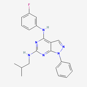 N~4~-(3-fluorophenyl)-N~6~-(2-methylpropyl)-1-phenyl-1H-pyrazolo[3,4-d]pyrimidine-4,6-diamine