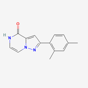 molecular formula C14H13N3O B2598206 2-(2,4-dimethylphenyl)pyrazolo[1,5-a]pyrazin-4(5H)-one CAS No. 1338673-81-6