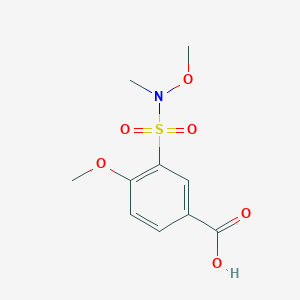 4-Methoxy-3-[methoxy(methyl)sulfamoyl]benzoic acid