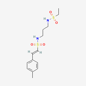 (E)-N-[3-(ethylsulfonylamino)propyl]-2-(4-methylphenyl)ethenesulfonamide