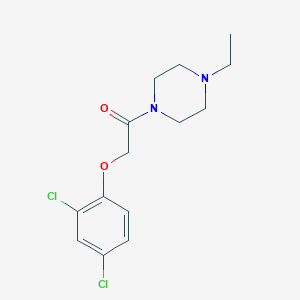 molecular formula C14H18Cl2N2O2 B259822 2-(2,4-Dichlorophenoxy)-1-(4-ethylpiperazin-1-yl)ethanone 