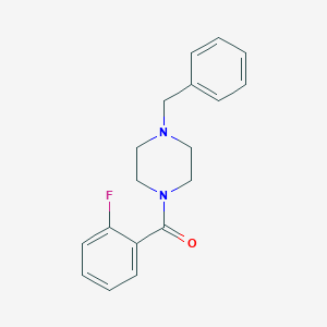 molecular formula C18H19FN2O B259823 1-Benzyl-4-(2-fluorobenzoyl)piperazine 