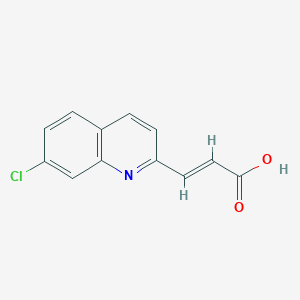 molecular formula C12H8ClNO2 B2598230 3-(7-Chloroquinolin-2-yl)prop-2-enoic acid CAS No. 59394-19-3