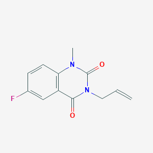 molecular formula C12H11FN2O2 B2598246 3-allyl-6-fluoro-1-methylquinazoline-2,4(1H,3H)-dione CAS No. 2195874-77-0