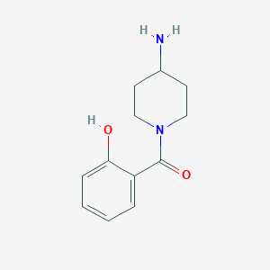 molecular formula C12H16N2O2 B2598278 2-(4-Aminopiperidine-1-carbonyl)phenol CAS No. 926246-67-5