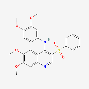 N-(3,4-dimethoxyphenyl)-6,7-dimethoxy-3-(phenylsulfonyl)quinolin-4-amine