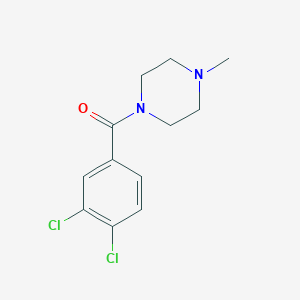 molecular formula C12H14Cl2N2O B259829 1-(3,4-Dichlorobenzoyl)-4-methylpiperazine 